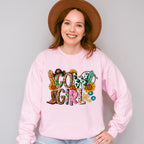 Retro Cowgirl Design - Cowgirl Unisex Crewneck T-Shirt Sweatshirt Hoodie
