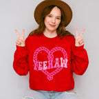 Pink Heart Yeehaw Design - Cowgirl Unisex Crewneck T-Shirt Sweatshirt Hoodie