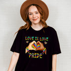 Love is Love Pride - LGBTQ Theme Unisex Crewneck T-Shirt Sweatshirt Hoodie