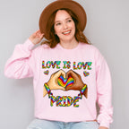 Love is Love Pride - LGBTQ Theme Unisex Crewneck T-Shirt Sweatshirt Hoodie