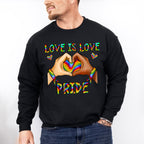 Love is Love Pride - LGBTQ Theme Unisex Crewneck T-Shirt Sweatshirt Hoodie