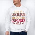 Cupcakes Help - Cooking Unisex Crewneck T-Shirt Sweatshirt Hoodie
