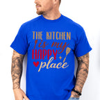 The Kitchen Is My Happy Place - Cooking Unisex Crewneck T-Shirt Sweatshirt Hoodie