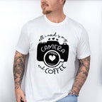 Camera And Coffee - Photography Unisex Crewneck T-Shirt Sweatshirt Hoodie