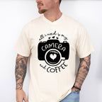 Camera And Coffee - Photography Unisex Crewneck T-Shirt Sweatshirt Hoodie