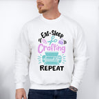 Eat Sleep Craft - Crafting Unisex Crewneck T-Shirt Sweatshirt Hoodie