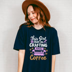 Crafting And Coffee - Crafting Unisex Crewneck T-Shirt Sweatshirt Hoodie