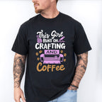 Crafting And Coffee - Crafting Unisex Crewneck T-Shirt Sweatshirt Hoodie