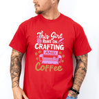Crafting And Coffee - Crafting Unisex Crewneck T-Shirt Sweatshirt Hoodie