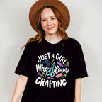 Who Loves Crafting - Crafting Unisex Crewneck T-Shirt Sweatshirt Hoodie