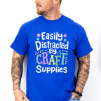 Easily Distracted - Crafting Unisex Crewneck T-Shirt Sweatshirt Hoodie