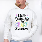 Easily Distracted - Crafting Unisex Crewneck T-Shirt Sweatshirt Hoodie