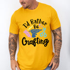 I'd Rather Be Crafting - Crafting Unisex Crewneck T-Shirt Sweatshirt Hoodie