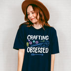 Crafting Obsessed - Crafting Unisex Crewneck T-Shirt Sweatshirt Hoodie