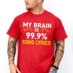 My Brain Is Song Lyrics - Singing Unisex Crewneck T-Shirt Sweatshirt Hoodie