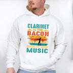 Clarinet Bacon Of Music - Singing Unisex Crewneck T-Shirt Sweatshirt Hoodie