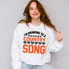Drinking To A Country Song - Singing Unisex Crewneck T-Shirt Sweatshirt Hoodie