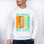 No Music No Life - Singing Unisex Crewneck T-Shirt Sweatshirt Hoodie