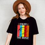 Enjoy The Music - Singing Unisex Crewneck T-Shirt Sweatshirt Hoodie
