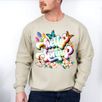 Hello Spring Butterflies - Spring Unisex Crewneck T-Shirt Sweatshirt Hoodie