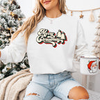 Retro Merry Christmas Trees - Christmas Unisex Crewneck T-Shirt Sweatshirt Hoodie