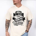 I Solve Problems - Writing Unisex Crewneck T-Shirt Sweatshirt Hoodie