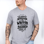 Crazy Enough To Love It - Writing Unisex Crewneck T-Shirt Sweatshirt Hoodie