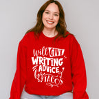 Writing Advice For Tacos - Writing Unisex Crewneck T-Shirt Sweatshirt Hoodie