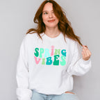 Spring Vibes Design - Spring Unisex Crewneck T-Shirt Sweatshirt Hoodie