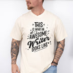 Awesome Writer Looks Like Design - Writing Unisex Crewneck T-Shirt Sweatshirt Hoodie