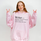 Writer Definition - Writing Unisex Crewneck T-Shirt Sweatshirt Hoodie