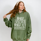 Half Writer Half Coffee - Writing Unisex Crewneck T-Shirt Sweatshirt Hoodie