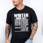 Writer Hourly Rate - Writing Unisex Crewneck T-Shirt Sweatshirt Hoodie