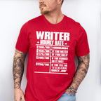 Writer Hourly Rate - Writing Unisex Crewneck T-Shirt Sweatshirt Hoodie