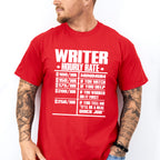 Writer Hourly Rate - Writing Unisex Crewneck T-Shirt Sweatshirt Hoodie