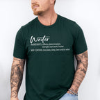 Writer Definition Design - Writing Unisex Crewneck T-Shirt Sweatshirt Hoodie