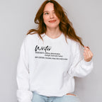 Writer Definition Design - Writing Unisex Crewneck T-Shirt Sweatshirt Hoodie