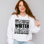 May Explode Under Pressure - Writing Unisex Crewneck T-Shirt Sweatshirt Hoodie