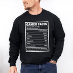 Gamer Facts - Video Games Unisex Crewneck T-Shirt Sweatshirt Hoodie