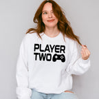 Player Two Controller Design - Video Games Unisex Crewneck T-Shirt Sweatshirt Hoodie