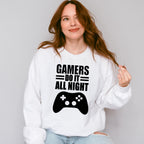 Gamers Do It All Night - Video Games Unisex Crewneck T-Shirt Sweatshirt Hoodie