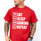 Eat Sleep Gaming Repeat - Video Games Unisex Crewneck T-Shirt Sweatshirt Hoodie