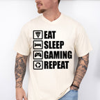 Eat Sleep Gaming Repeat - Video Games Unisex Crewneck T-Shirt Sweatshirt Hoodie