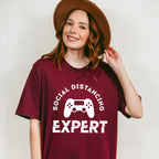 Social Distancing Expert - Video Games Unisex Crewneck T-Shirt Sweatshirt Hoodie