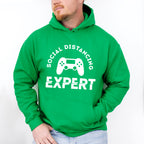 Social Distancing Expert - Video Games Unisex Crewneck T-Shirt Sweatshirt Hoodie