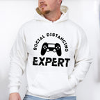 Social Distancing Expert - Video Games Unisex Crewneck T-Shirt Sweatshirt Hoodie