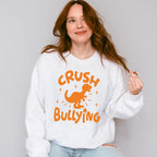Crush Bullying Dinosaur Design - Anti Bullying Unisex Crewneck T-Shirt Sweatshirt Hoodie