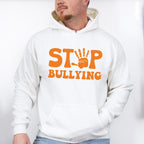 Stop Bullying Hand Design - Anti Bullying Unisex Crewneck T-Shirt Sweatshirt Hoodie