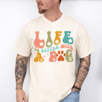 Life Is Better With A Dog - Dogs Unisex Crewneck T-Shirt Sweatshirt Hoodie