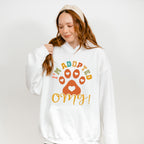 I'm Adopted Paw Design - Dogs Unisex Crewneck T-Shirt Sweatshirt Hoodie